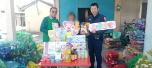 臺西警攜手張榮發基金會助弱勢家庭渡難關／警方提供
