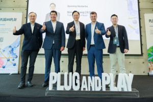 桃園市政府與全球知名創新平台Plug and Play攜手合作，在虎頭山創新園區舉辦評選活動。