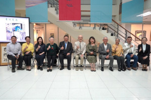 中華大學藝文中心舉辦「青山長在_姜一涵教授百歲冥誕師生展」。