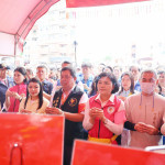 白沙屯媽祖、山邊媽祖鑾駕今(3)日抵達雲林，雲林縣長張麗善率縣府團隊接駕祈福／縣府提供