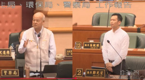 嘉義市議員鄭光宏盼市警局比照雙北、桃園、高雄，讓民眾能就近到超商付款繳納；警察局長沈炳信表示，會進一步研議／陳致愷翻攝