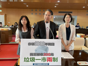 丟枕頭棉被大樓需收錢 陳文政議員批一市兩制