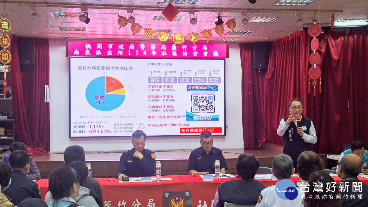 蘆竹分局與鄉親「治安面對面」　攜手共創幸福宜居社區