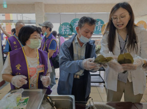 臺北榮民總醫院新竹分院護理之家共好端午粽子DIY。