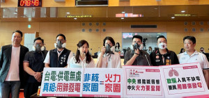 多位中市新生代議員戴空氣面罩質詢