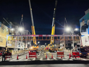 嘉義市北興陸橋排定於5月28日及6月2日至6月4日夜間(21時至翌日6時)全線封閉／嘉義市府提供