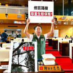 謝志忠議員要求市府修剪路樹，應兼顧生態保育。
