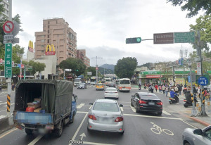 台北市士林區中正路與中山北路五段交叉口。（圖／資料照片，圖源：翻攝自Google Map）