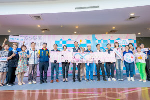 桃園市長張善政出席「2025年桃園合唱藝術節—市民合唱大賽記者會」。