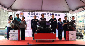 市長張善政親臨主持，中壢分局中壢派出所26日舉行全新辦公廳舍落成啟用典禮。