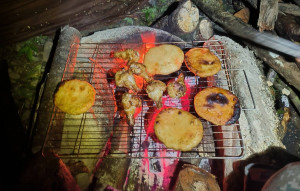 國有林地內違規引火烤肉。(圖／林業保育署新竹分署提供)