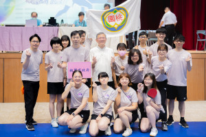桃園市副市長王明鉅出席「桃園市第10屆公教人員桌球錦標賽開幕典禮」。