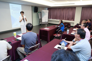 全國教師工會總聯合會17日起在日月潭舉辦活動，縣長許淑華前往致詞，歡迎全國及各縣市教師工會齊聚日月潭研習。（縣府提供）