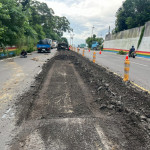 三峰路道路改善會勘。