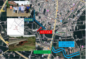 針對水利署第五河川分署指大湖口溪倒灌主因是缺乏閘門，雲林縣政府表示願與五河分署通力合作，全盤檢討改善防洪措施／翻攝照片