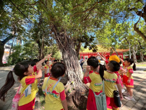 2025 全國學校經營與教學創新國際認證獎，嘉義市立復國幼兒園教學團隊的「阿里山下的百年公園－穿越時空的對話」獲特優獎／林詩涵翻攝