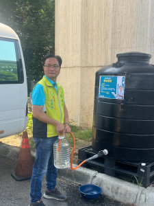 因應大停水，彰化市增設3處輔助供水站供民眾「補水」。圖／彰化市公所提供
