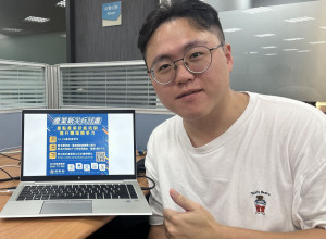 陳軒立透過南分署產業新尖兵計畫的「跨域Java軟體工程師就業養成班」，訓後即錄取科技公司軟體顧問，實現跨域轉職夢想。
