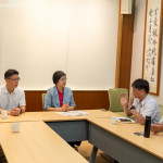 右到左: 新竹縣政府環保局長蕭宏杰、徐欣瑩委員、環境部國家環境研究院江育德副院長、環境部化學物質管理署林松槿科長。