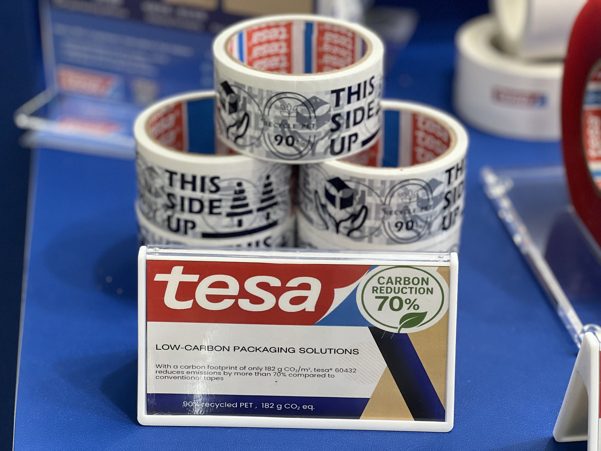 德國tesa 60432 Recycle PET 封箱膠帶。