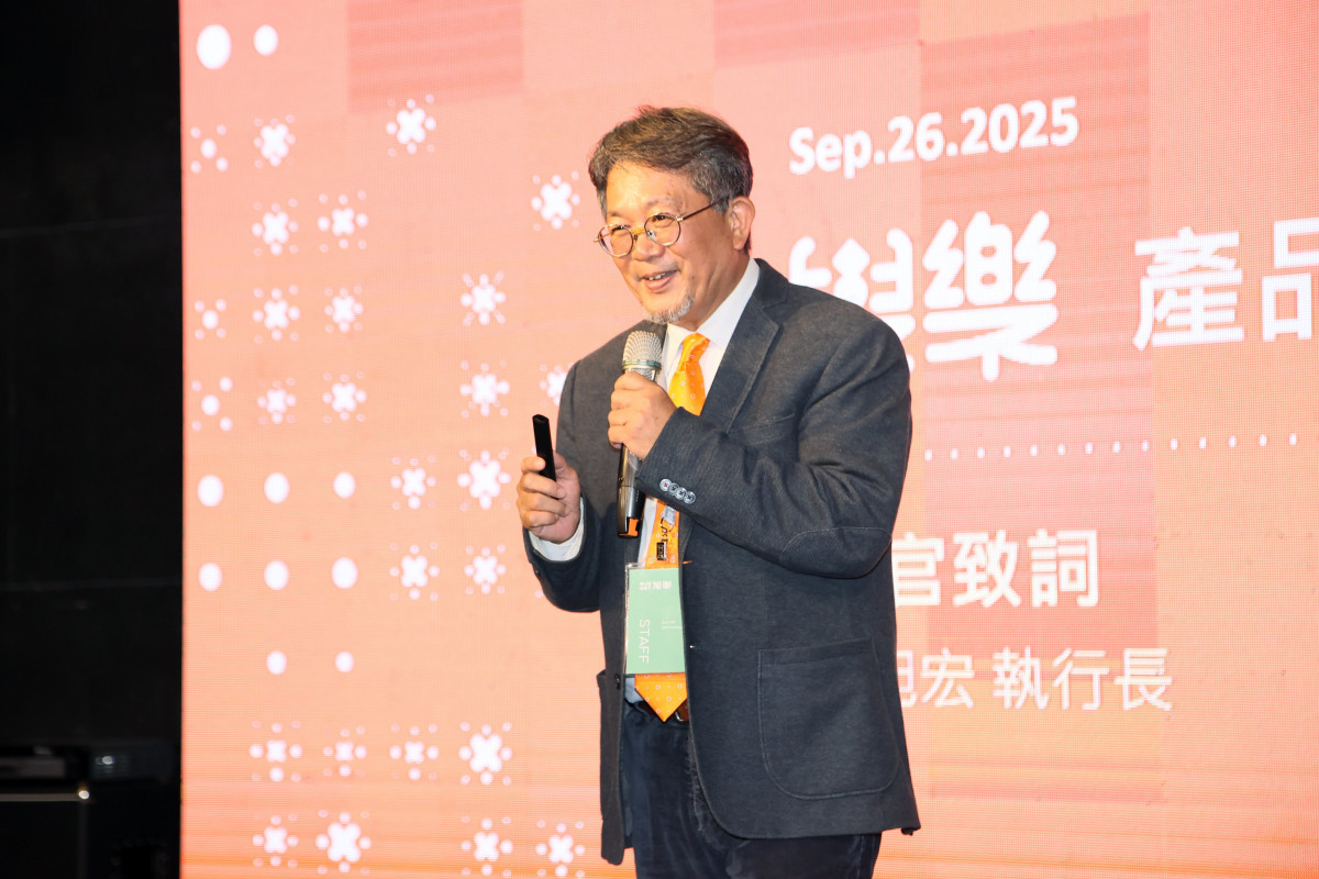 旭聯科技黃旭宏執行長表示，學樂系統希望達到三個目標，讓學生端的學習可以變得很快樂，老師端教學可以超自在，管理者端的經營可以更輕鬆 。（圖／旭聯科技）