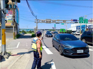 北分局規劃台61線與台15線沿線樞紐路口義交協勤。