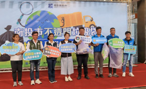 環保局與南投市合作，籲請市民配合做好資源回收。（記者扶小萍攝）