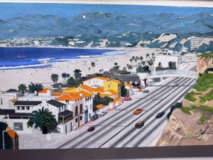 「臺日國際繪畫交流展」在蕭如松藝術園區松龢廬展出。