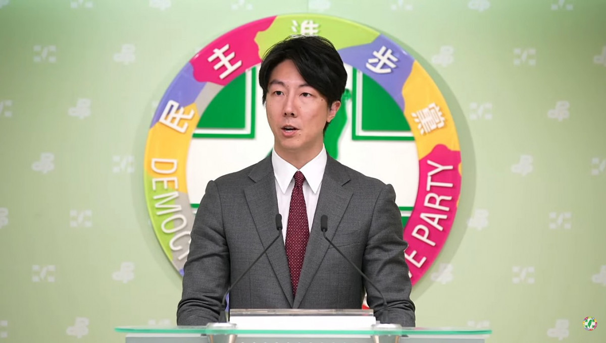 民主進步黨發言人吳崢。（圖／資料照片，圖源：翻攝自民主進步黨YouTube直播）