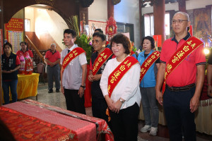嘉義市白蓮宮今天舉行羅周千歲聖誕祝壽典禮／嘉義市府提供