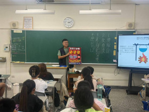 提升師生的反詐騙自我保護能力，預防犯罪宣導活動。（集集警分局提供）