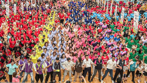 嘉義縣舉辦長青才藝運動展演會，全場嗨跳「台灣尚勇」應援舞／嘉義縣府提供