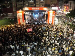 「2025 諸羅搖滾音樂祭」兩日吸引超過12萬人次參與／嘉義市府提供