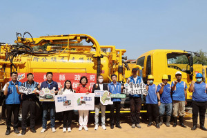 雲林縣府加派清溝車、大型破碎機前進花蓮縣光復鄉協助災後復原／翻攝照片