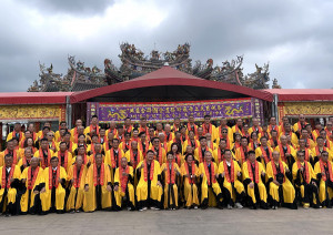 全台各地宮廟齊聚參與盛典。（記者扶小萍攝）