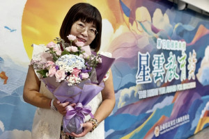 弘光科大幼保系校友、湖北國小附設幼兒園主任楊淑卿，今年榮獲「星雲教育獎」。（弘光科大提供）