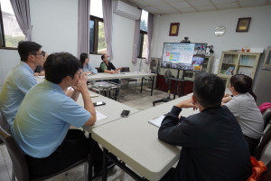 非洲豬瘟中央災害應變中心視訊會議。