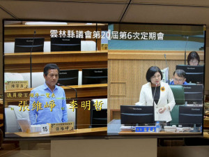 雲林縣長張麗善今(28)日出席議會定期會時呼籲中央，應全面禁止廚餘養豬，並參考雲林縣設置一座廚餘資源化處理場／縣府提供