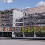 竹東綜合行政中心外觀圖。