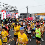 田中馬拉松熱力開跑，萬人奔馳米倉小鎮展現最有人情味的馬拉松。圖／彰化縣政府提供