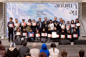 2025嶺東科大設計時尚月以主題「羽眾不同」盛大揭幕。(圖/嶺東科技大學)