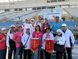 花蓮長青田徑選手再創佳績　參加2025秋季臺北國際常青田徑錦標賽勇奪104面獎牌