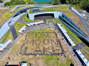 日月潭Come!BikeDay自行車嘉年華於向山遊客中心登場，超過千名國內外單車愛好者與親子家庭齊聚。