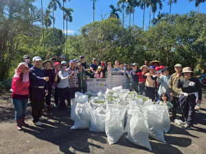 除蔓成果計120公斤(三峽工作站提供)