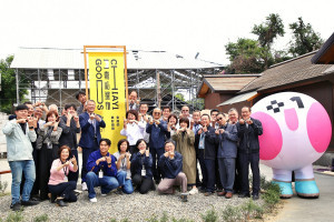 嘉義市長黃敏惠偕副市長林瑞彥、秘書長陳永豐帶領各局處主管及團隊，視察「320+1嘉義市城市博覽會」展區／嘉義市府提供