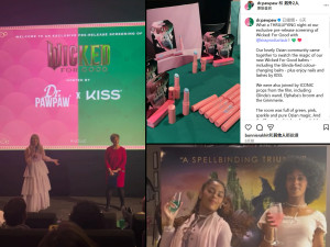 《魔法壞女巫：第二部》全球上映造成火熱話題，IP聯名商品英國木瓜霜品牌Dr.PAWPAW隨之爆紅，粉絲瘋狂追逐搶購（圖：擷取Dr.PAWPAW品牌IG）