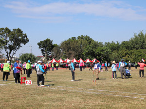 嘉義縣114年「縣長盃暨全國槌球邀請賽」今天在大林體育運動公園熱鬧展開／嘉義縣府提供