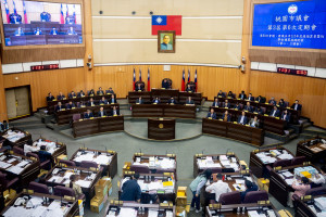 桃園市115年度總預算案經桃園市議會二讀及三讀完成法定審議程序。