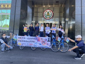 草屯鎮公所與分局推動反詐騙。（草屯鎮公所提供）