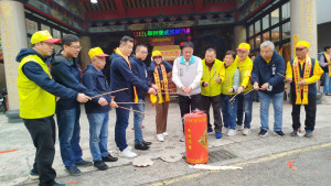 竹市七伍宮建醮王爺平安繞境起駕儀式。